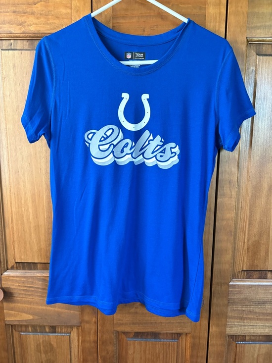 NFL Tops - NFL Royal Blue Indianapolis Colts Team Apparel Women's Tee Large